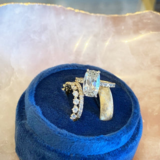 Cushion Cut Solitaire  Lindsey Leigh Jewelry.

