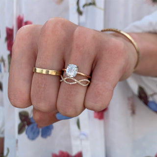 Cushion Cut Solitaire  Lindsey Leigh Jewelry.
