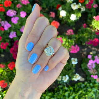 Cushion Cut Solitaire  Lindsey Leigh Jewelry.
