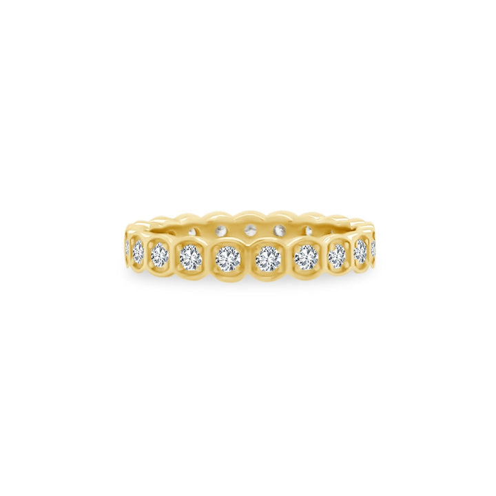 Cushion Cut Illusion Band - Lindsey Leigh Jewelry