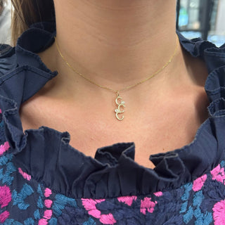 Dancing Initial Necklace  Lindsey Leigh Jewelry.
