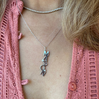 Dancing Initial Necklace  Lindsey Leigh Jewelry.
