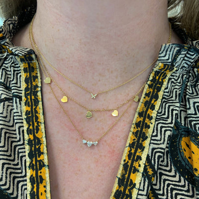 Dangle Heart Necklace - Lindsey Leigh Jewelry