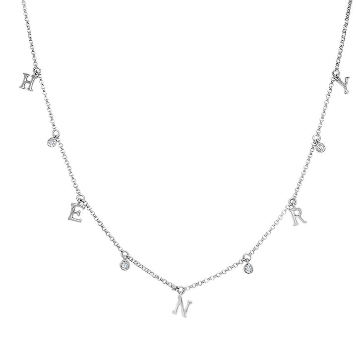 Diamond Bezel Fringe Necklace, 14k Gold, Multiple Diamond Bezel Necklace :  Clothing, Shoes & Jewelry - Amazon.com