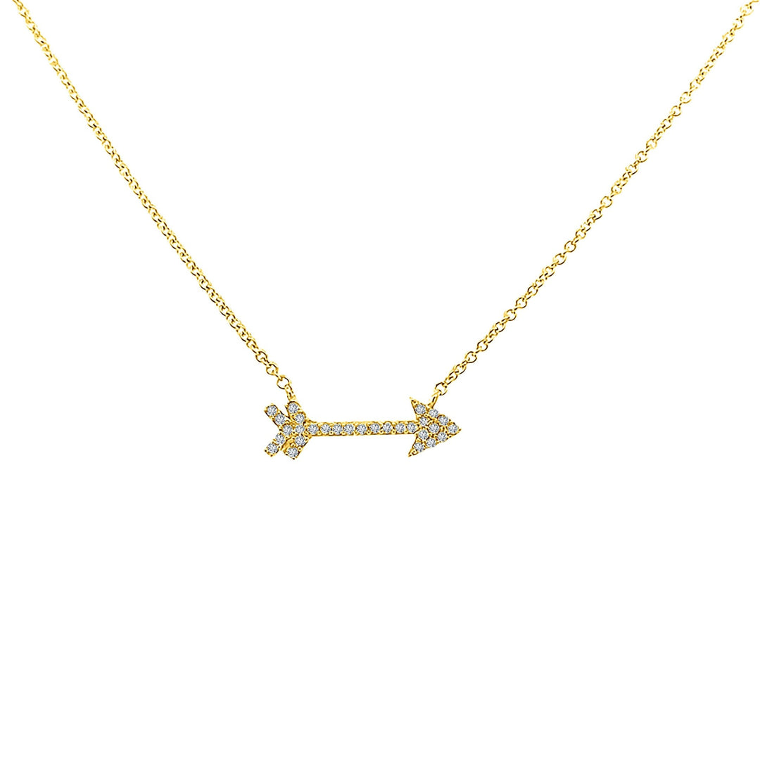 Diamond Arrow Necklace - Lindsey Leigh Jewelry