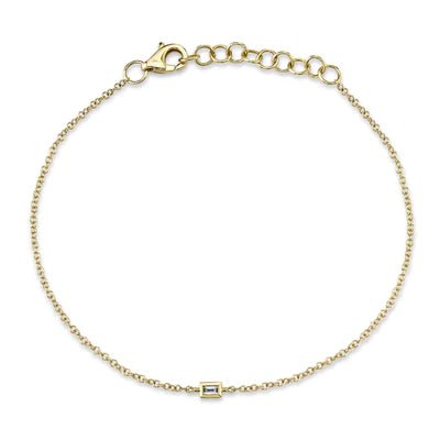 Diamond Baguette Bracelet - Lindsey Leigh Jewelry