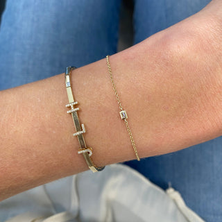 Diamond Baguette Bracelet  Lindsey Leigh Jewelry.
