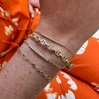 Diamond Bar Bracelet  Lindsey Leigh Jewelry.
