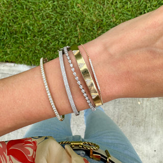 Diamond Bar Bracelet  Lindsey Leigh Jewelry.
