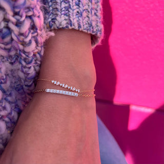 Diamond Bar Bracelet  Lindsey Leigh Jewelry.
