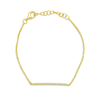 Diamond Bar Bracelet  Lindsey Leigh Jewelry.
