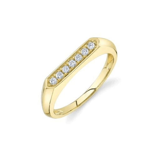 Diamond Bar Ring - Lindsey Leigh Jewelry