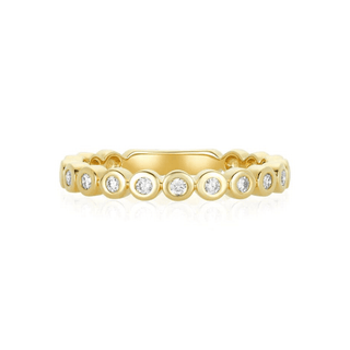 Diamond Bezel Band  Lindsey Leigh Jewelry.
