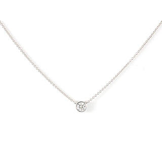 Diamond Bezel Necklace  Lindsey Leigh Jewelry.
