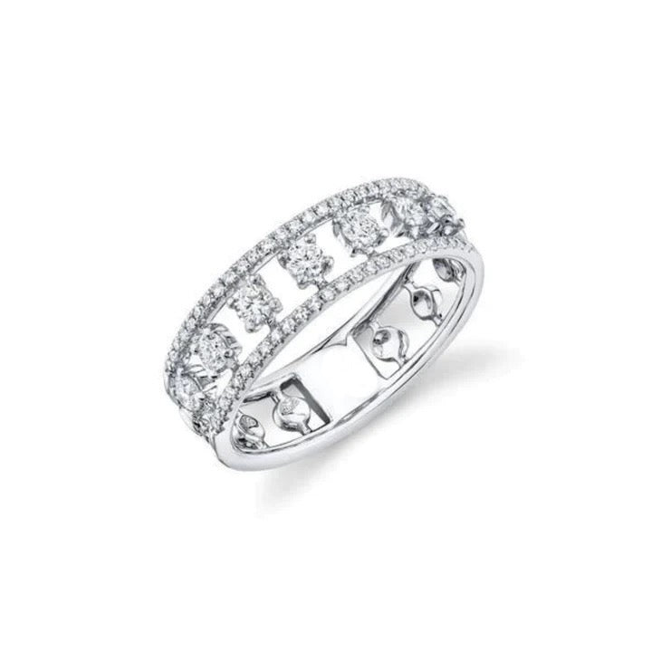 Diamond Cage Band - Lindsey Leigh Jewelry
