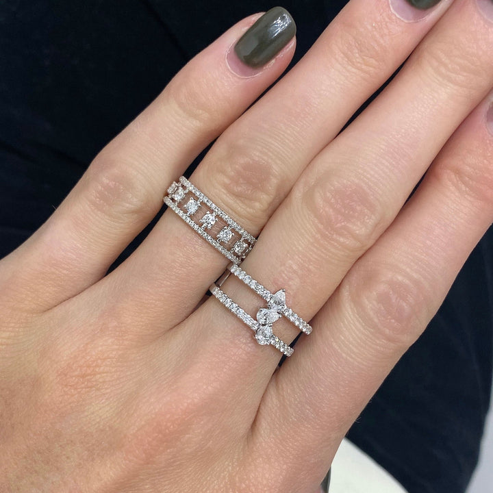 Diamond Cage Band - Lindsey Leigh Jewelry
