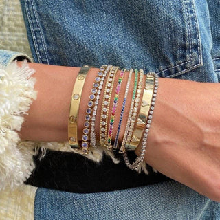 Diamond Cage Bangle  Lindsey Leigh Jewelry.
