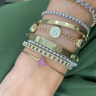 Diamond Cage Bangle  Lindsey Leigh Jewelry.

