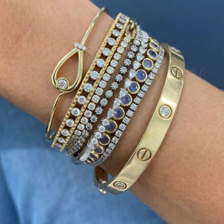 Diamond Cage Bangle  Lindsey Leigh Jewelry.
