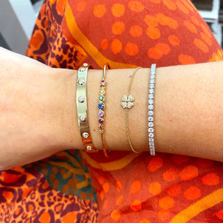 Diamond Clover Bracelet  Lindsey Leigh Jewelry.
