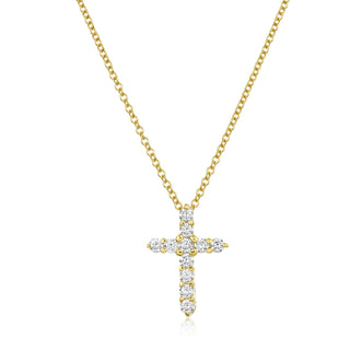 Diamond Cross Necklace  Lindsey Leigh Jewelry.
