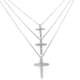 Diamond Cross Necklace  Lindsey Leigh Jewelry.

