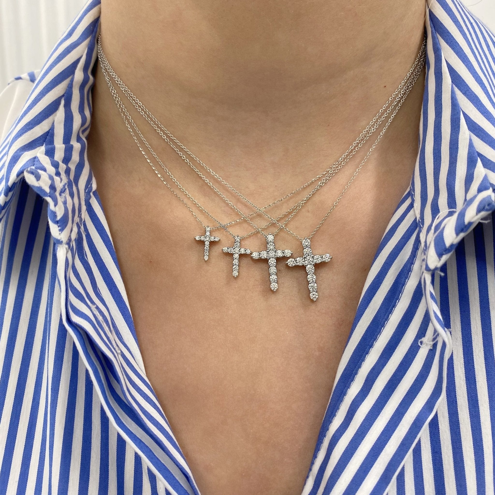 Diamond Cross Necklace – Lindsey Leigh Jewelry