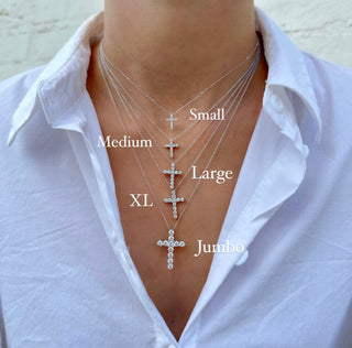 Diamond Cross Necklace  Lindsey Leigh Jewelry.
