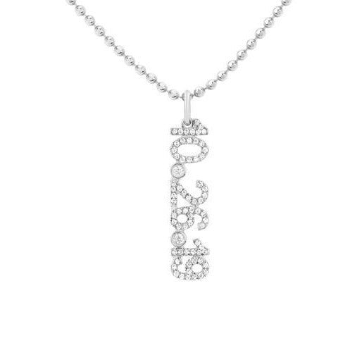 Diamond Custom Date Charm Necklace - Lindsey Leigh Jewelry