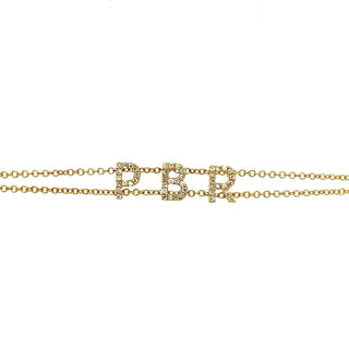 Diamond Personalized Name Bracelet  Lindsey Leigh Jewelry.
