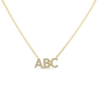 Diamond Personalized Name Necklace  Lindsey Leigh Jewelry.
