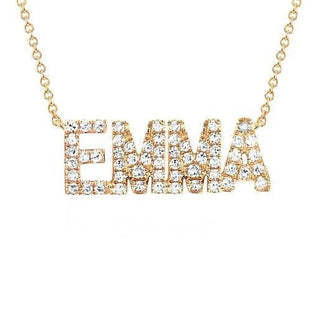 Diamond Personalized Name Necklace  Lindsey Leigh Jewelry.
