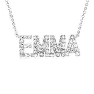 Diamond Personalized Name Necklace  Lindsey Leigh Jewelry.
