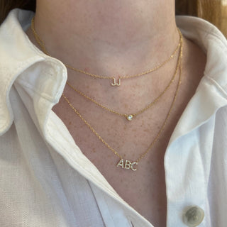 Diamond Personalized Name Necklace  Lindsey Leigh Jewelry.
