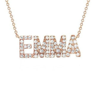 Diamond Personalized Name Necklace  Lindsey Leigh Jewelry.
