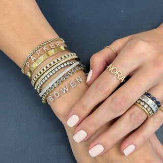 Diamond Personalized Name Ring  Lindsey Leigh Jewelry.
