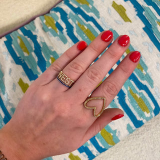 Diamond Personalized Name Ring  Lindsey Leigh Jewelry.
