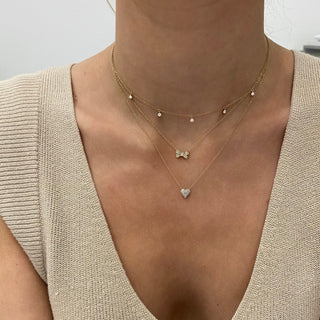 Diamond Dangle Necklace  Lindsey Leigh Jewelry.
