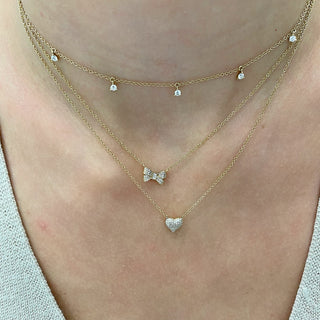 Diamond Dangle Necklace  Lindsey Leigh Jewelry.
