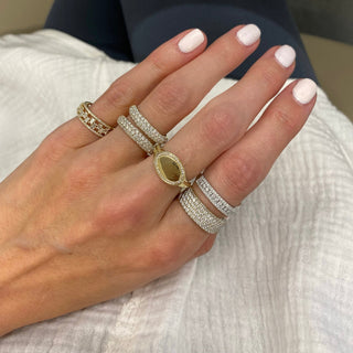 Diamond Domed Band  Lindsey Leigh Jewelry.
