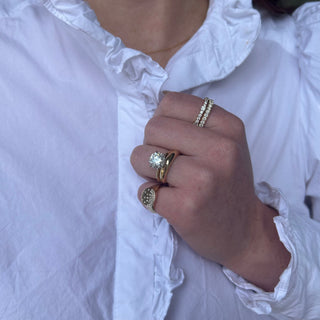 Diamond Fishtail Eternity Band  Lindsey Leigh Jewelry.
