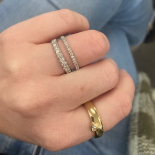 Diamond Fishtail Eternity Band  Lindsey Leigh Jewelry.
