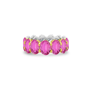 Diamond & Gemstone Oval Band  Lindsey Leigh Jewelry.
