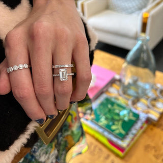 Diamond Halo Band  Lindsey Leigh Jewelry.
