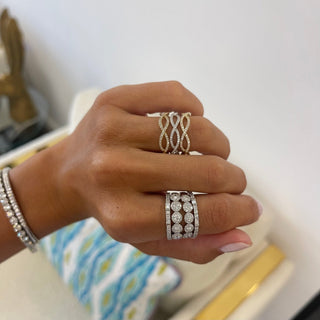 Diamond Halo Band  Lindsey Leigh Jewelry.
