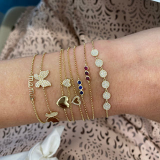 Diamond Heart Bracelet  Lindsey Leigh Jewelry.

