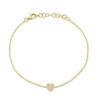 Diamond Heart Bracelet  Lindsey Leigh Jewelry.
