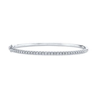 Diamond Hinge Bangle  Lindsey Leigh Jewelry.
