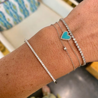 Diamond Hinge Bangle  Lindsey Leigh Jewelry.
