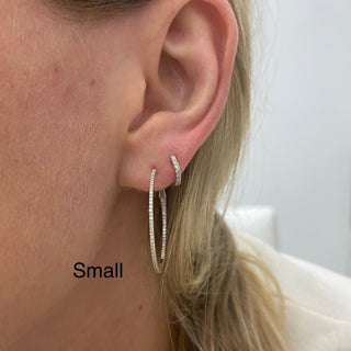 Diamond Hoop Earrings  Lindsey Leigh Jewelry.
